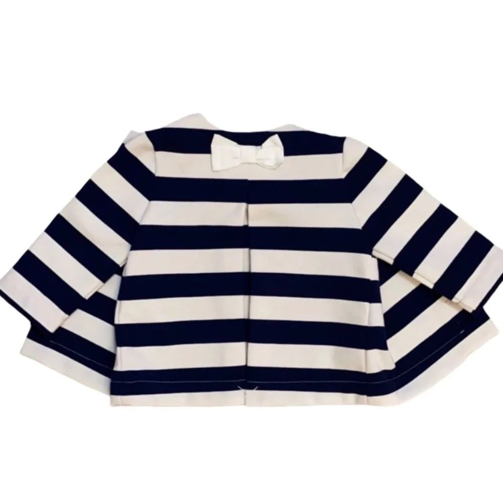Tommy Hilfiger Baby Girls‎ Striped Jacket 6–9 Months | Navy/White Nautical